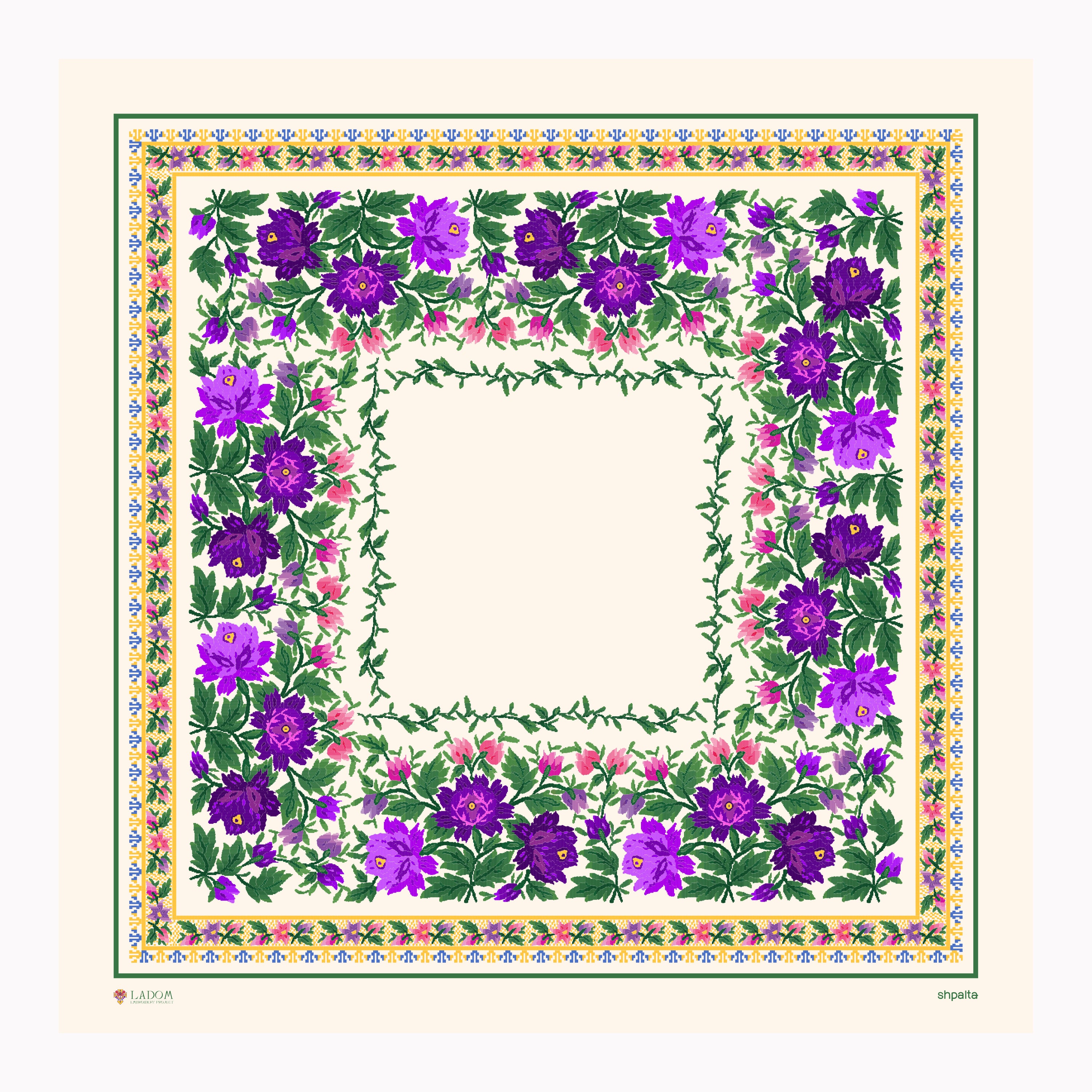 Біла Хустина "Півонія"